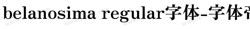 belanosima regular字体字体转换